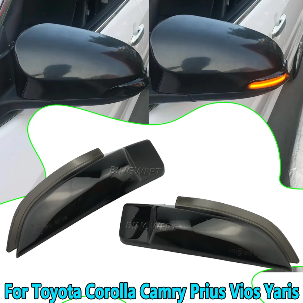 For Toyota Corolla Camry Prius Vios Yaris Venza Avalon Altis High Quality Dynamic LED Side Mirror Turn Signal Indicator Light