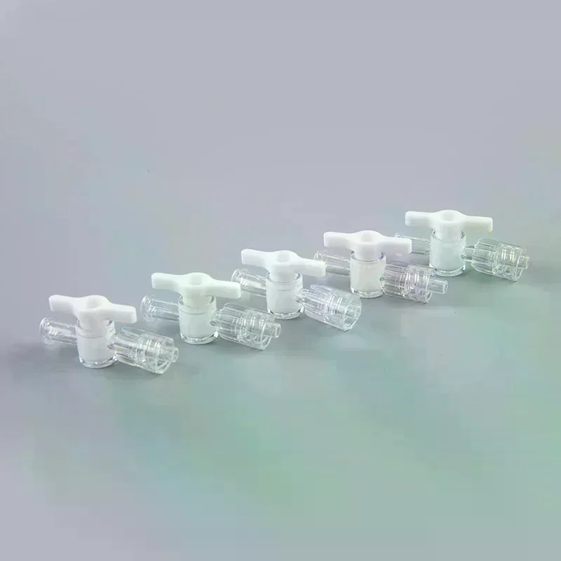 5Pcs/set 2 Ways Stopcock With Luer Lock Connection PC Ozone Resistant Material High Quality Durable For Daily Use Home Office