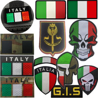 Italian flag Patch NOCS GIS  Outdoor Special Forces Military Tactical Armband Rucksack Accessory Patch