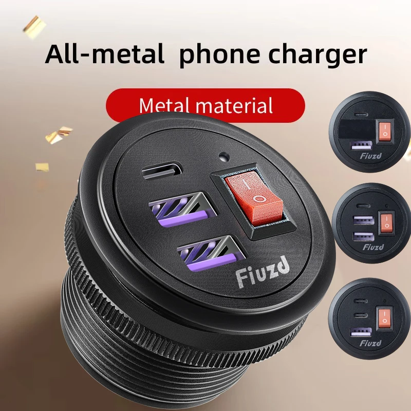 

Switch Quick Charge Adapter Socket Car Accessories adapter for 12v 24V Motorcycle Boat Marine Truck ATV0 f10 car accessories