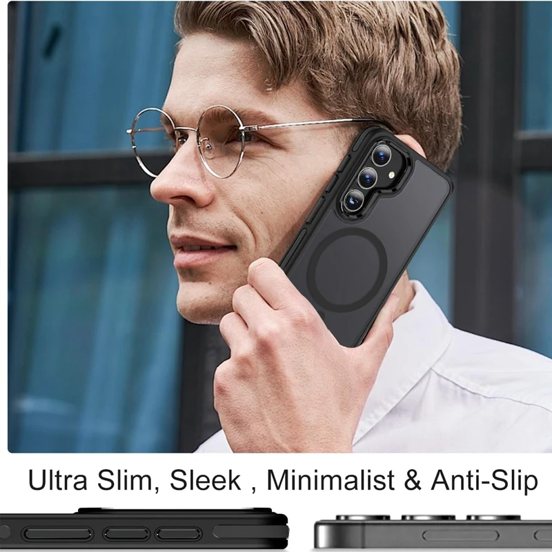 Funda magnética con soporte UYUXIO para Samsung Galaxy S26 A05 A06 A16 A26 A35 A36 A55 A56 S25 S23 S22 Ultra, con pie de apoyo 6