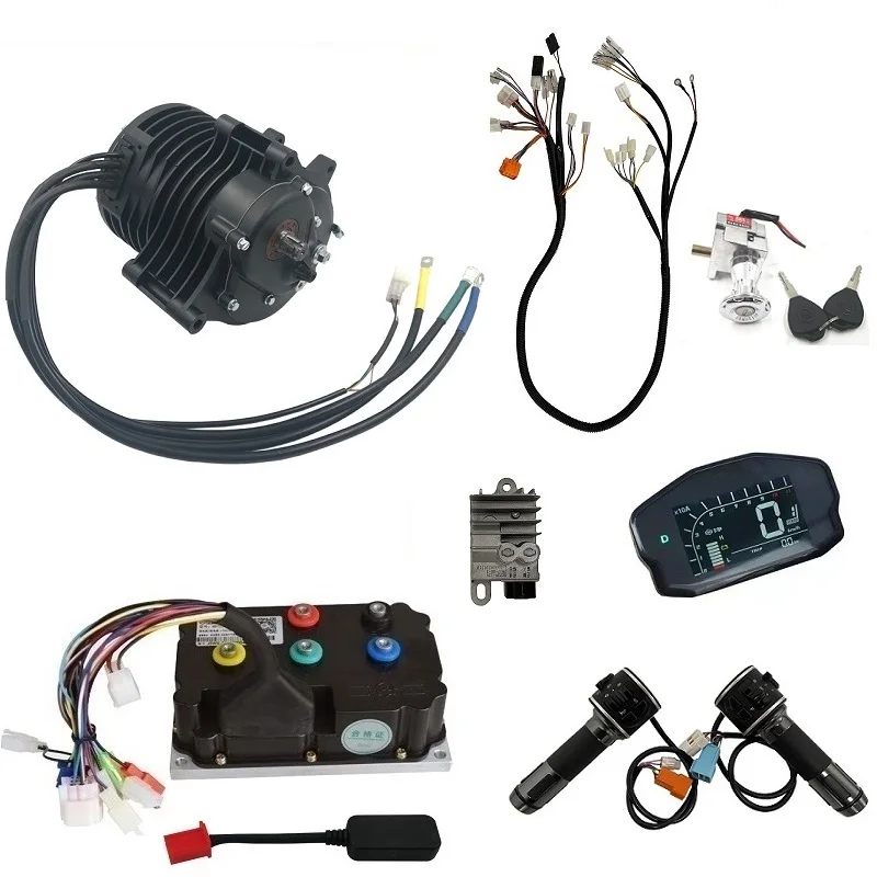 MOTOR 138-C 3000W High Torque Mid-Train Internal Gear With Fardrive Controller ND72490/72530 For E-Vehicle Electric Motorcycle