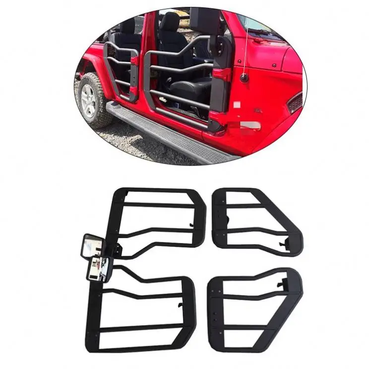 

2018+Hot Sale 4x4 auto tuning accessories 2/4 steel Black Powder-Coated Half Door for jeep wrangler JL