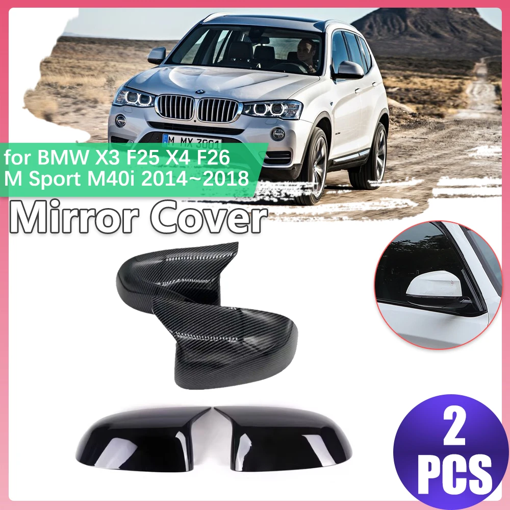car-mirror-cover-for-bmw-x3-f25-x4-f26-m-sport-m40i-2014~2018-2015-abs-carbon-fiber-black-trim-rearview-mirror-part-accessories
