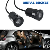 1 Juego de Luces LED Universales para Puerta de Coche, Proyector Láser de Bienvenida, Logotipo, Sombra Fantasma, Luces Nocturnas, Accesorios para Coche, Kit de Lámpara Decorativa de Cortesía