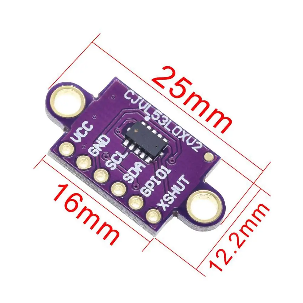 VL53L0X Time-of-Flight (ToF) Laser Ranging Sensor Breakout 940nm GY-VL53L0XV2 Laser Distance Module I2C IIC GY-530