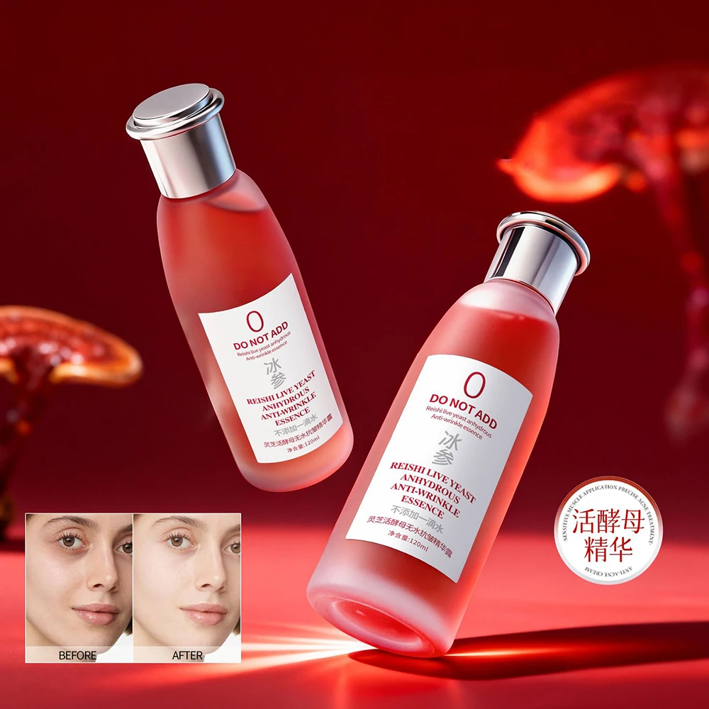 Ganoderma Lucidum Live Yeast Essence Women's Beauty Products Face Serum  Moisturizing Nourishing Lighten Wrinkles Skincare