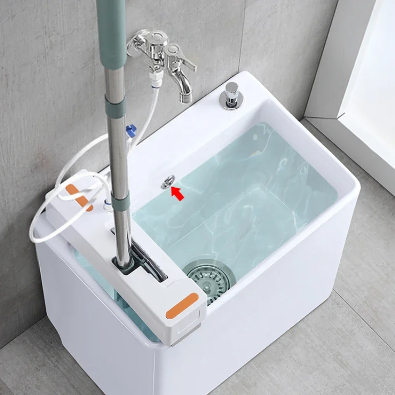 

Wash basin household balcony ceramic integrated pool mop poolbasin pool