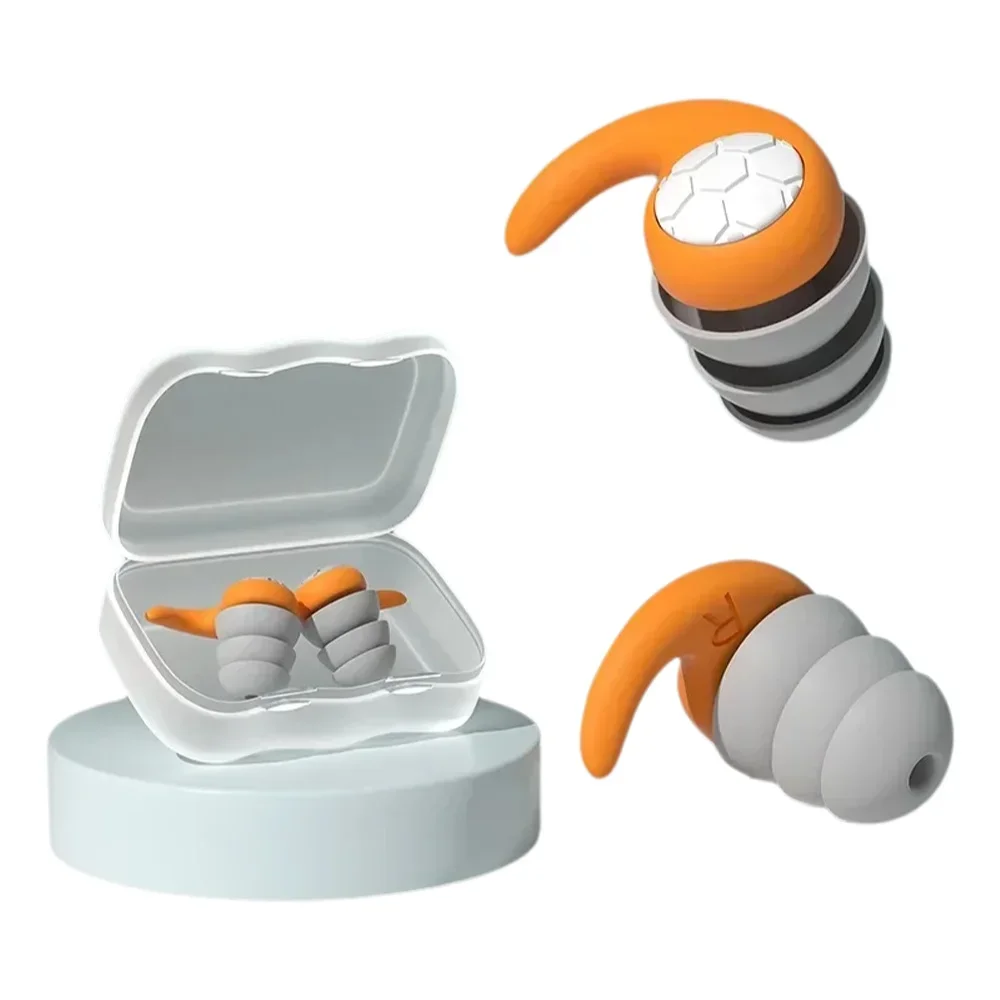 جديد 1 زوج النوم الأذن المقابس الحد من الضوضاء واقي أذن لينة نانو هلام السيليكا سدادة الأذن مقاوم للماء Tapones الفقرة Dormir سدادات الأذن #1