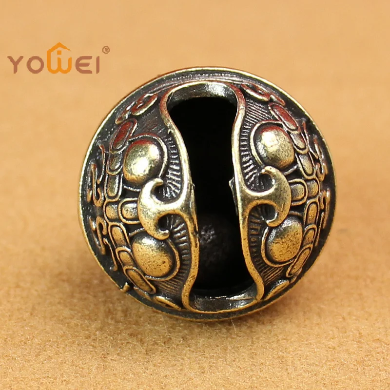 Latest Vintage Brass Keychain Pure Copper Gluttonous Bell Car Key Chain Pendant Small Pendant Men And Women