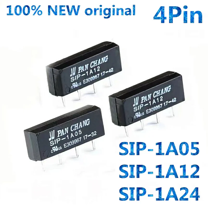 

10pcs/Lot 5V 12V Reed Relay Switch Module SIP-1A05 SIP-1A12 SIP-1A24 4PIN Reed Relay