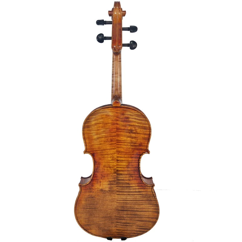Liang Zhiling Factory's High-End 15.5-Inch Violas Solid Wood Spruce Face Maple Back/Side Ebony Fingerboard Model 06z394 Handmade