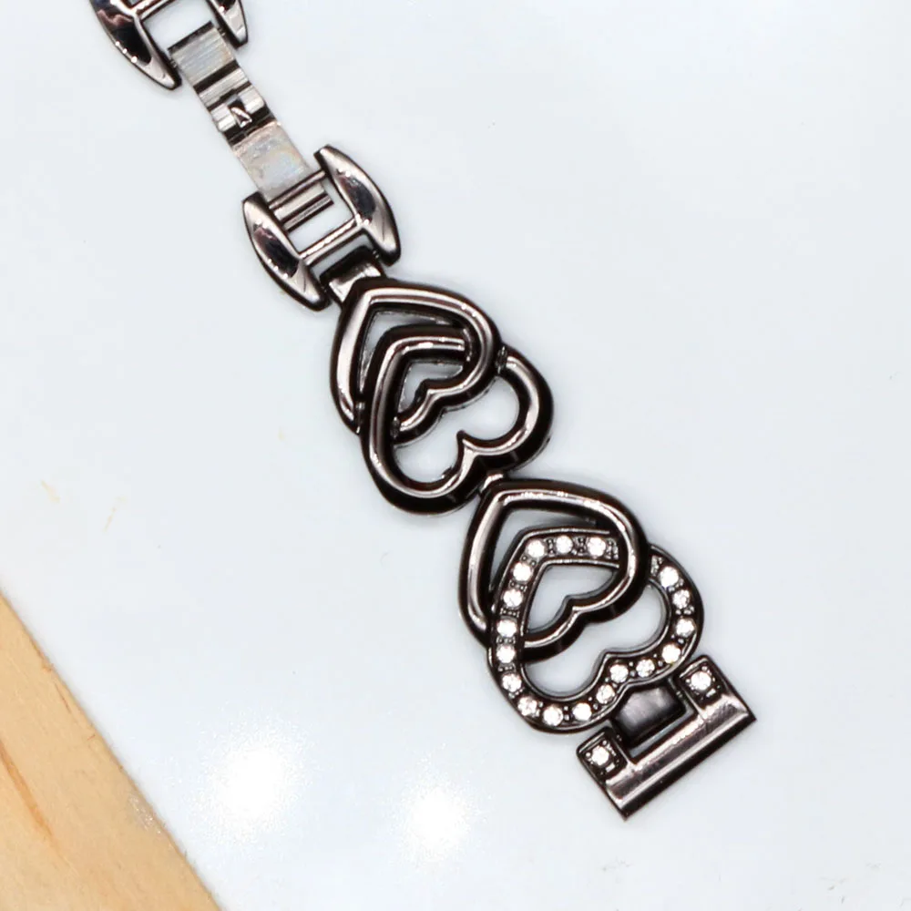 Mi Band 8 Bracelet for Women Metal Strap Replacement for Xiaomi Mi Band 4/5/6/7 Wristband Slim Luxury Jewelry Watchband Bling image 3