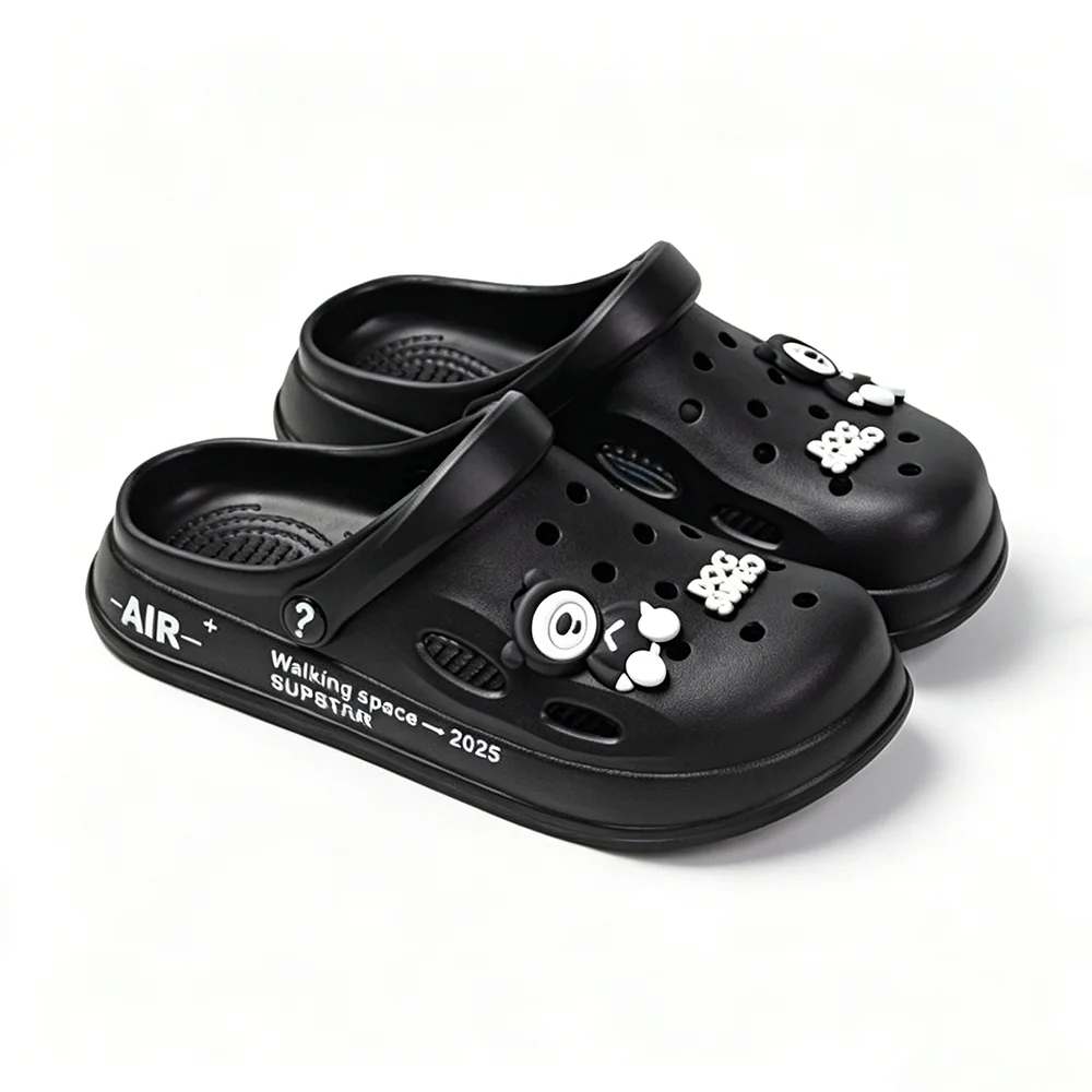 Fashion Casual Hole Garden Shoes Couple Style Outdoor Soft Bottom Beach Slippers EVA Integral Molding Non Slip Home Shower Clogs