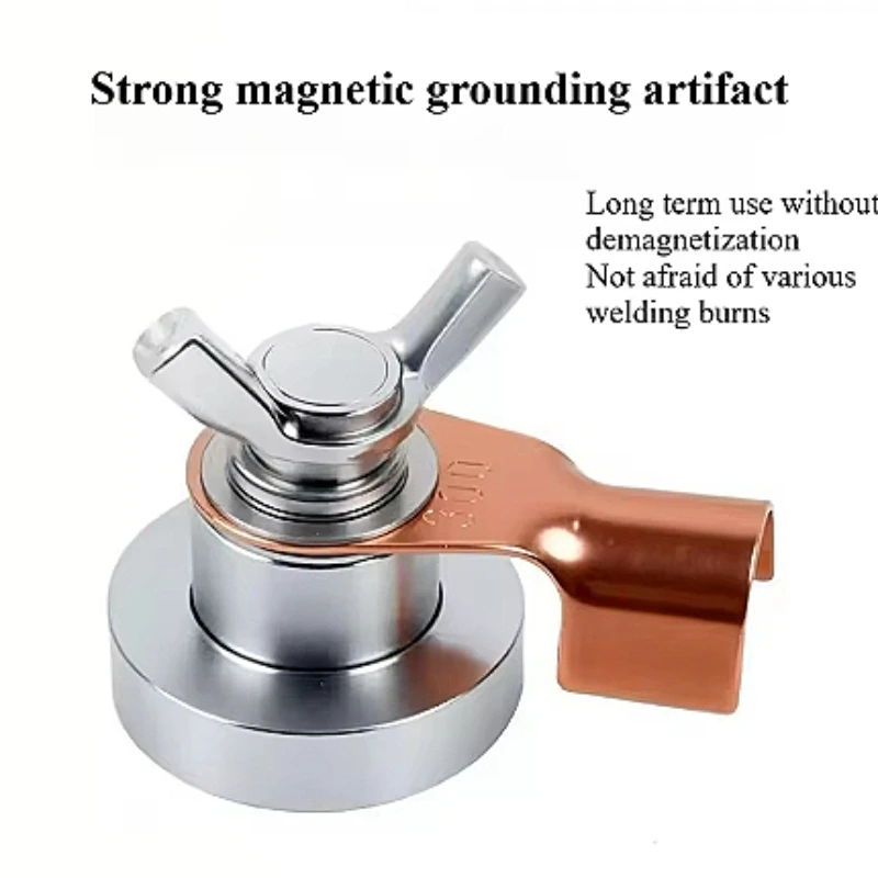 1pc magnetic grounding device welding tool accessories magnetic welding machine ground clamp