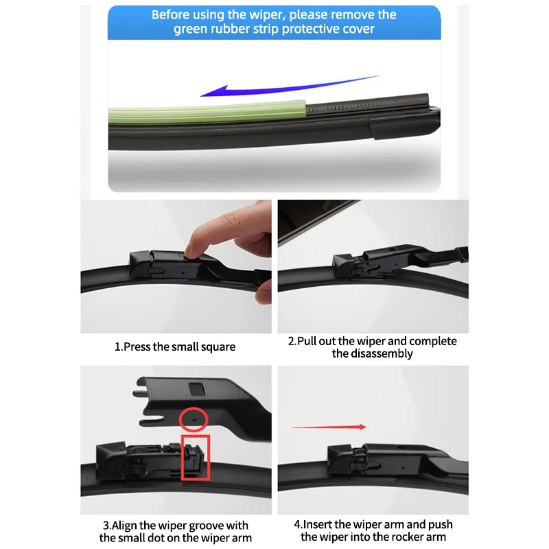 Car Front Rear Wiper Blades for Toyota C-HR CHR C HR 2020 2018 2016-2023 AX10 AX50 Windshield Windscreen Window Brush 26\