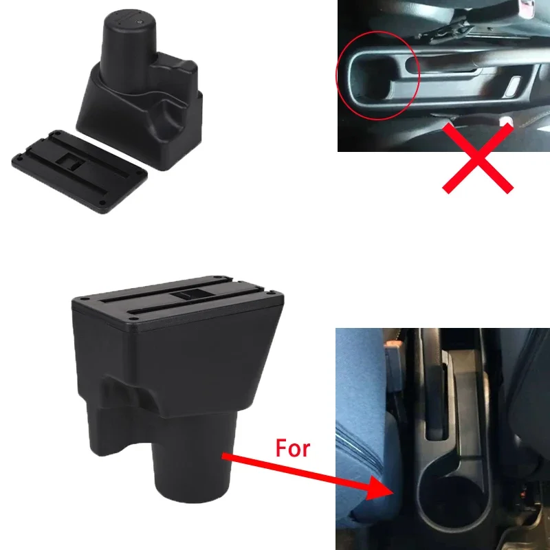 Car Armrest Box for KIA Picanto Central Store Content Box with Cup Holder Products Interior Car-styling Accessory