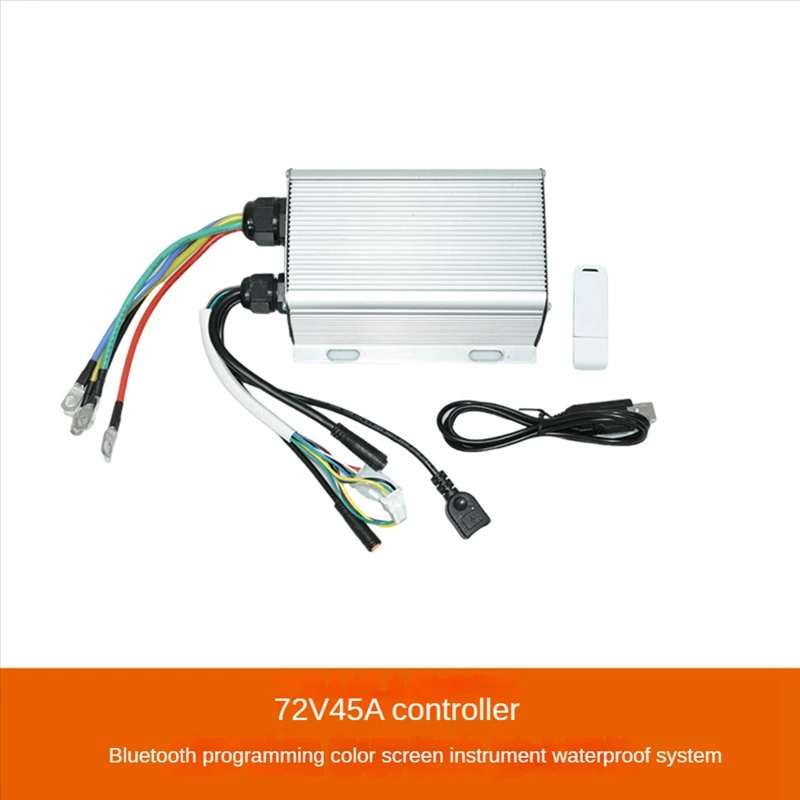 Bicycle Controller With Programmable Bluetooth For 32V-72V 45A Sabowatton Controller Waterproof System Kit