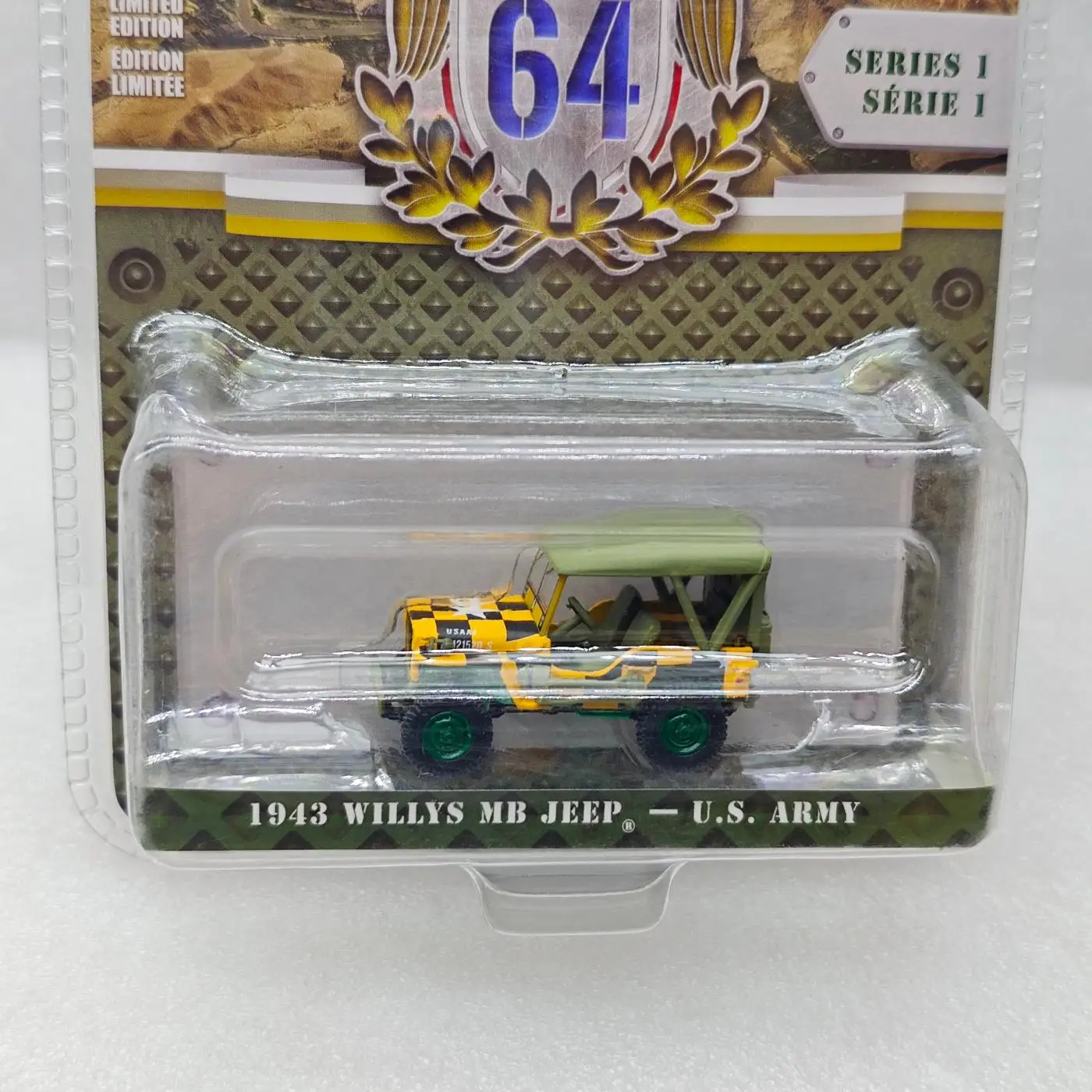 GreenLight 1:64 1943 ويليز MB جيب محاكاة عالية دييكاست سيارة سبيكة معدنية نموذج سيارة الديكور عرض مجموعة الهدايا #3