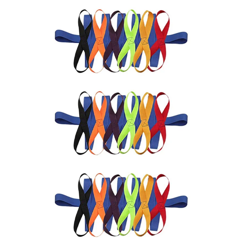 

A13Q-3X Children's Walking Ropes For Preschool Daycare School Kids Outdoor Colorful Handles For Up To 12 Children 2 Teachers
