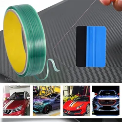 5/10M Vinyl Wrap Cutting Tape with Squeegee Car Stickers Edge Detailer Tape Design Line Film Wrapping Tape Auto Styling Tool