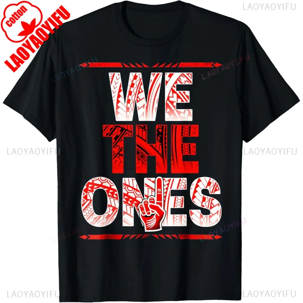 Vintage Roman Reigns Design We The Ones Wrestler OTC Yeet T-Shirt Cotton Short Sleeve Casual Fashion Loose Hip Hop Man Tshirt