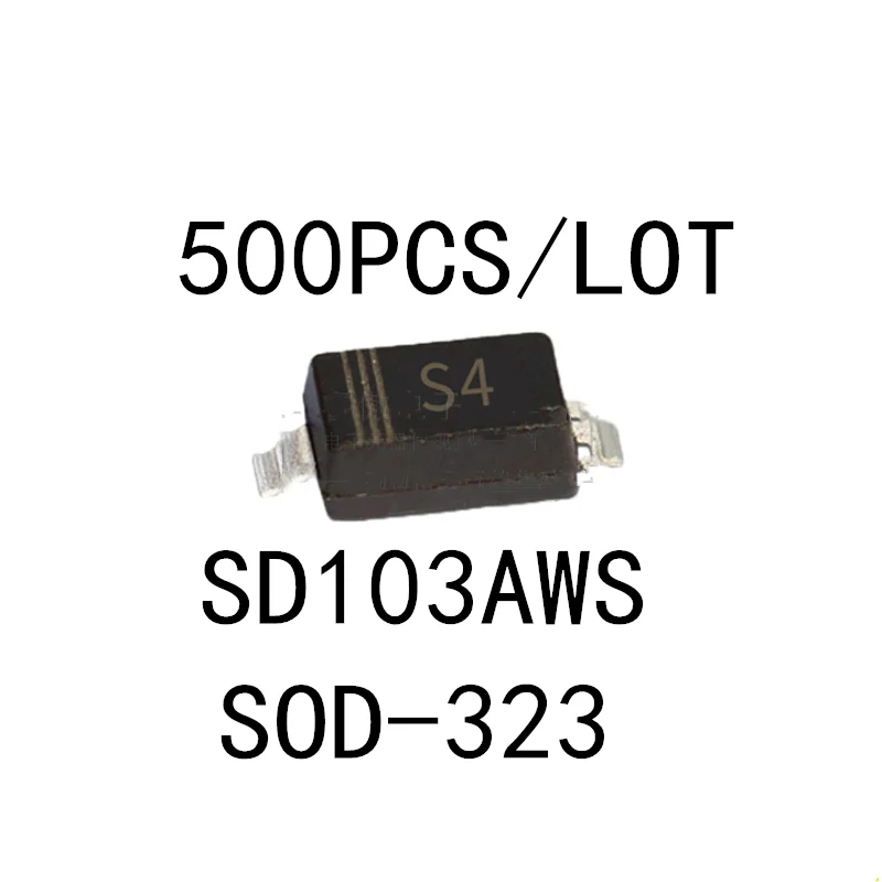 500PCS/LOT SD103AWS SOD-323 (S4 silk screen) Schottky diode New In Stock Original