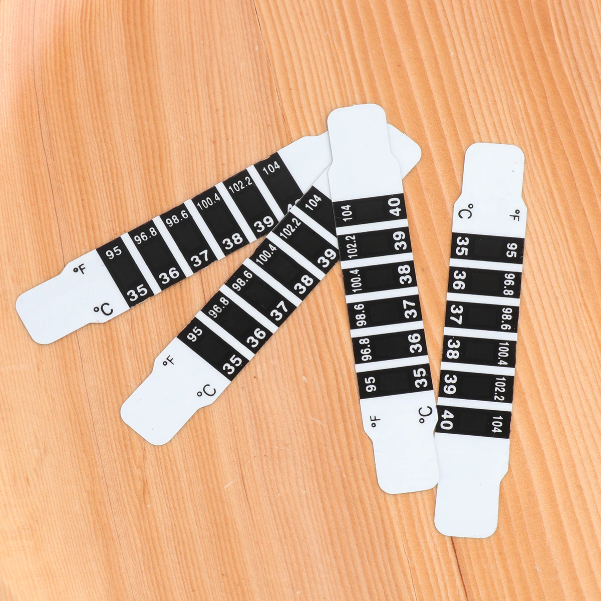 

10pcs Lcd Thermometer Sticker For Forehead Flexible Body Temperature Strips Safe Family Essential Newborn Monitoring