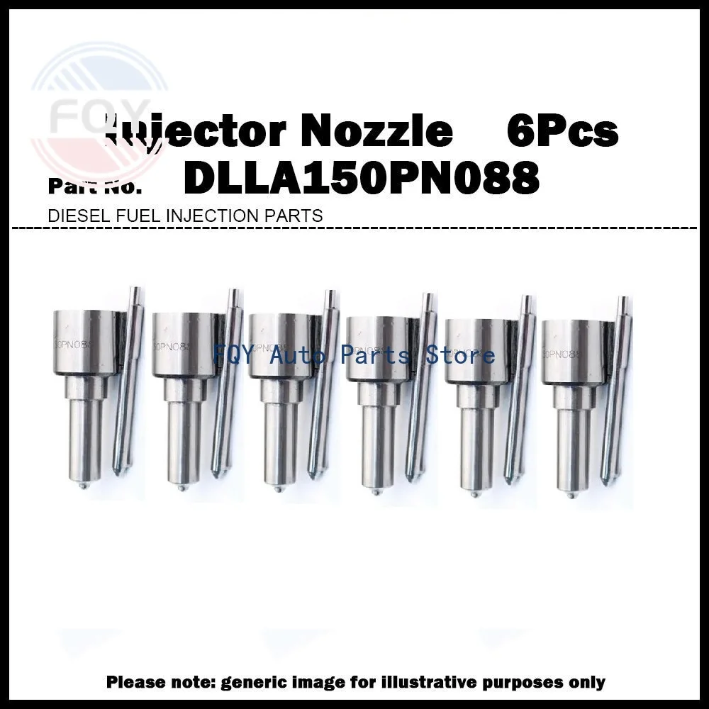

6X For KOMATSU 6D95L 6209-11-3100 6207-11-3600 High Quality Fuel Injector Nozzle DLLA150PN088