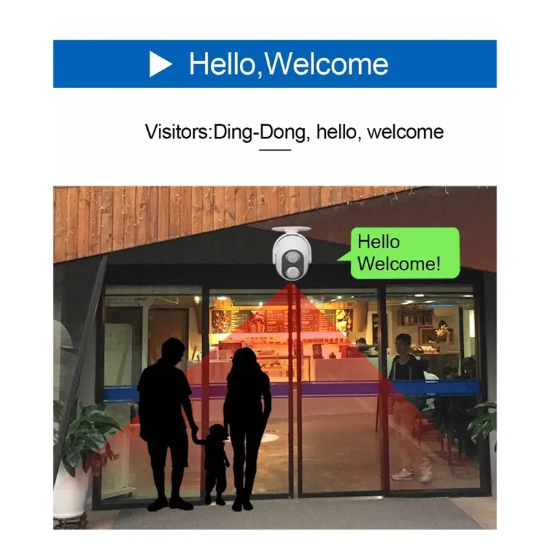 

【FAST-SALE】Wireless Doorbell,V037 With 14 Melodies, AC/For Dc Power Source, Welcome Sensor For Home And Shop Applications