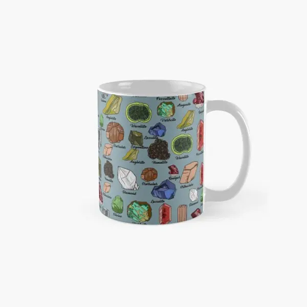 Minerals Classic  Mug Coffee Picture Printed Gifts Photo Tea Cup Drinkware Image Handle Round Simple Design