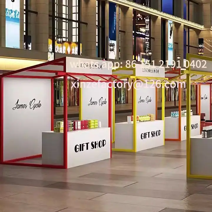 تخصيص التجارية الشارع الغذاء وجبات خفيفة المشروبات عربة مبيعات السوق عرض رفوف كشك الطعام المحمول كشك رفوف