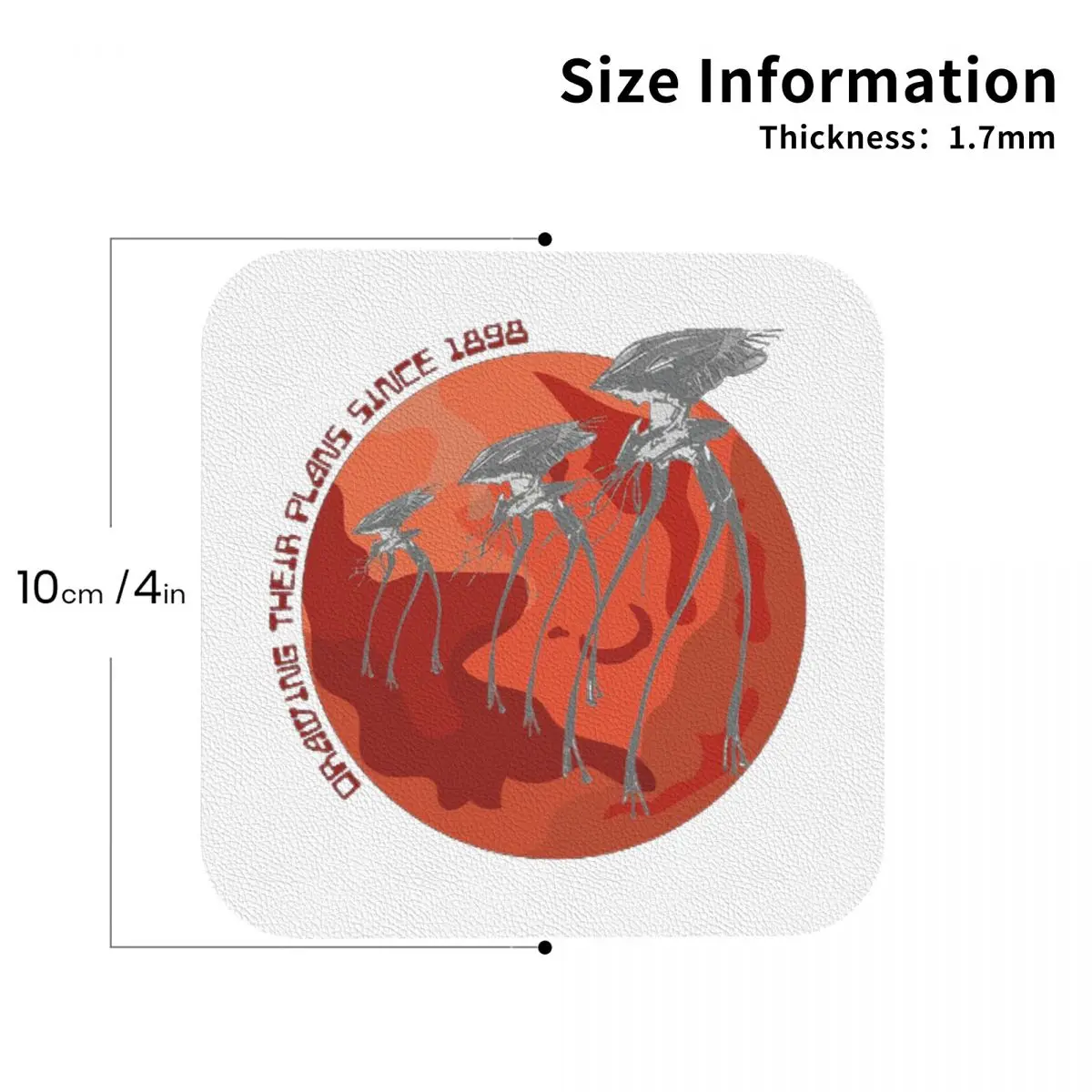 

Война мира Рисование их растений с 1825. Подставки. Кожаные салфетки. Нескользящие изоляционные кофейные коврики для подушечек. Набор из 4 шт.