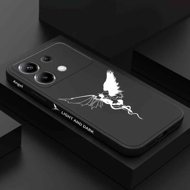 

Shadow Angel Phone Case For Xiaomi Poco F7 X7 X6 F6 M6 M5 M5S F5 X5 F4 X4 M4 F3 M3 X3 Pro 4G 5G GT Silicone Cover