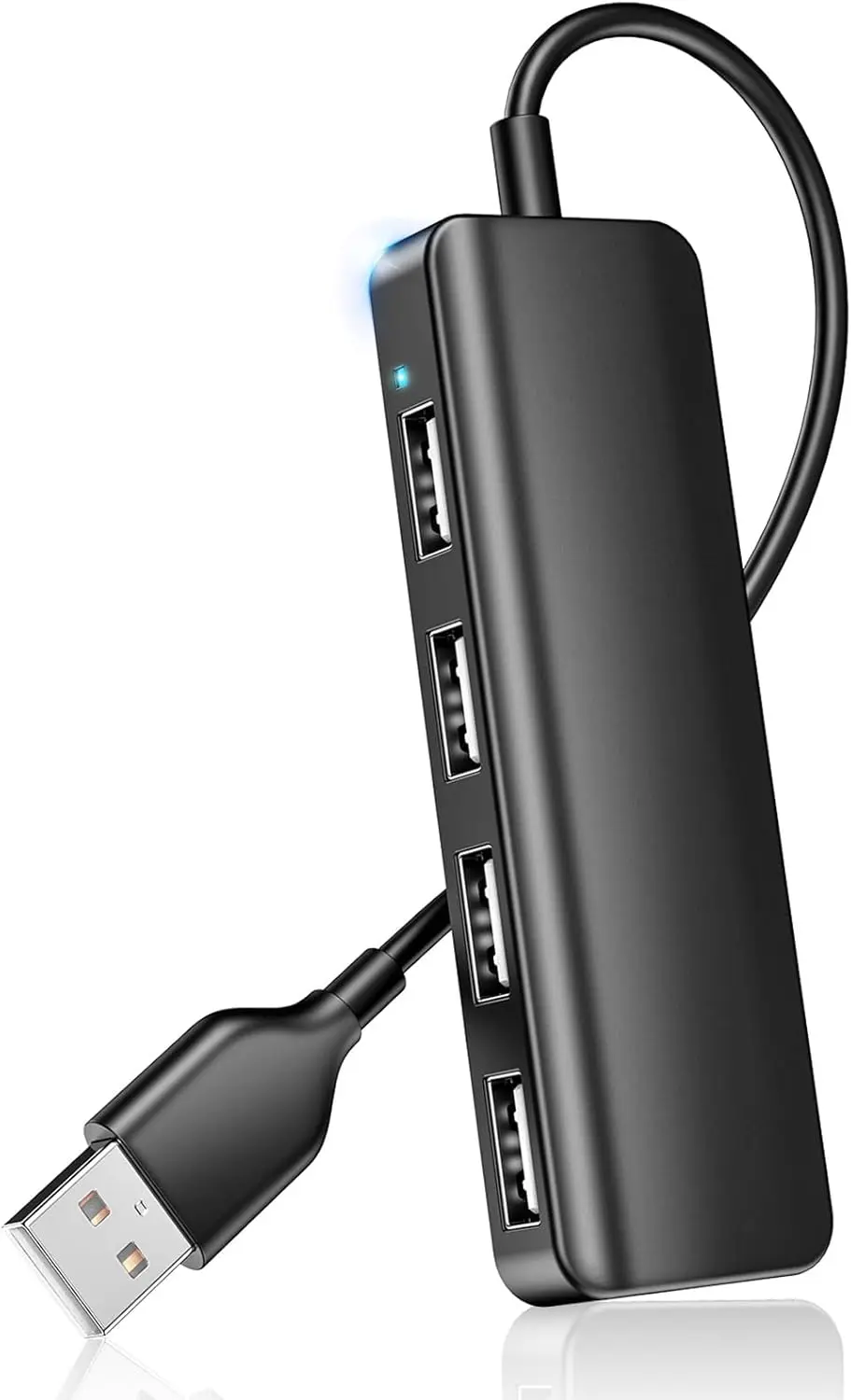 USB Hub Splitter USB Port Extender 1 to 4 Multiport Adapter Expander for Laptop, MacBook, Computer