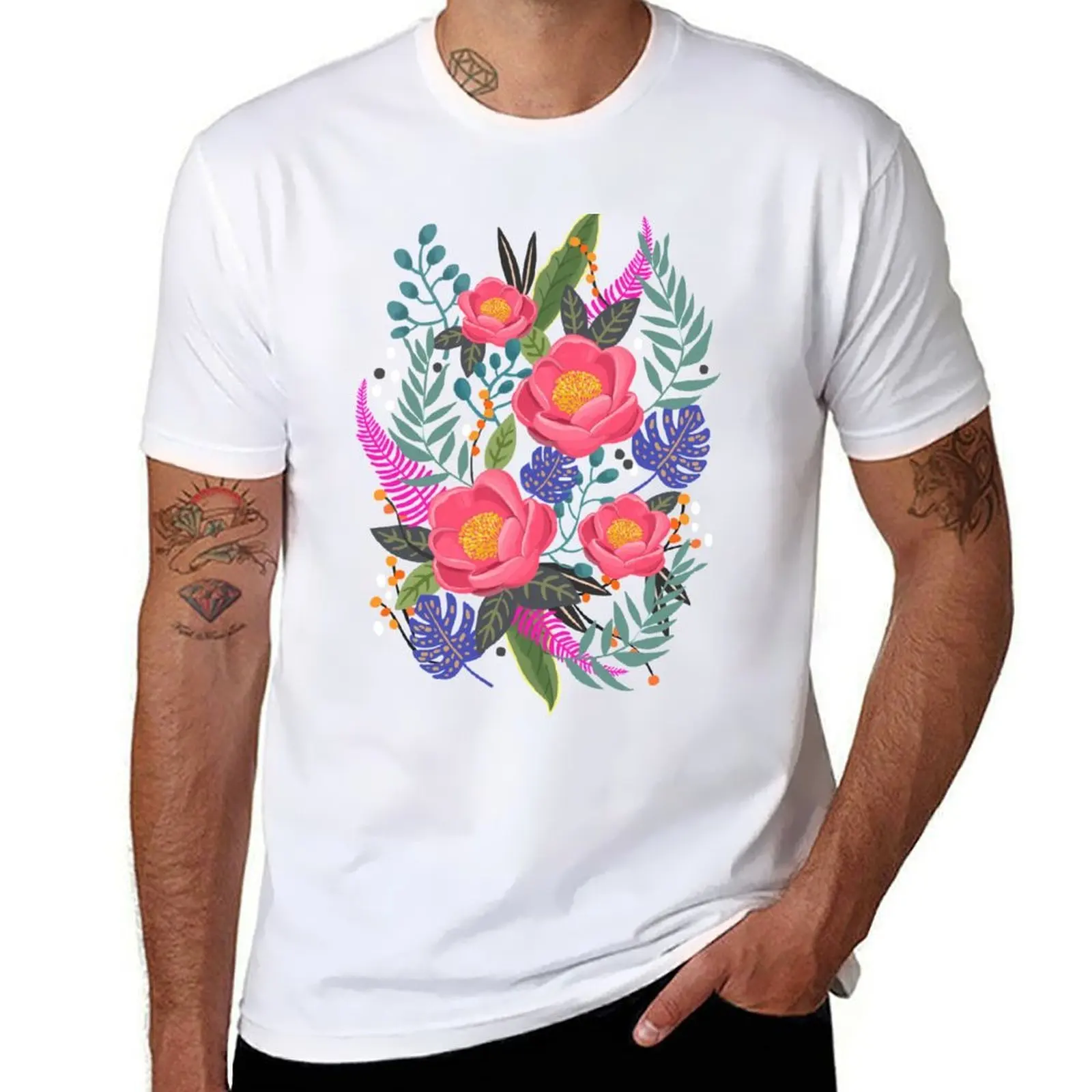 

Night Blossom art print T-Shirt printed t shirts for man anime tshirt t shirts with prints T-Shirt