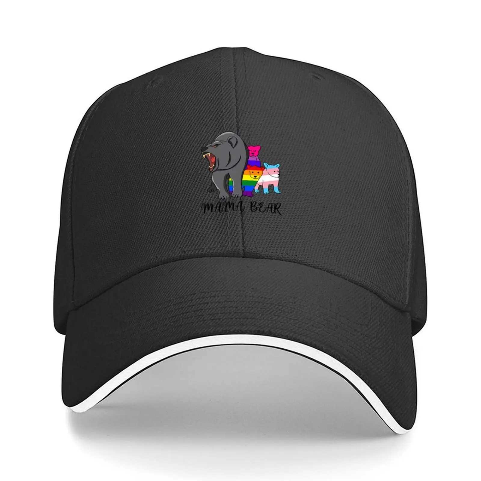 

Mama Bear Bisexual Transgender LGBTQ Pride Flags Baseball Cap Luxury man cap custom caps Vintage Cosplay Golf Women Men's