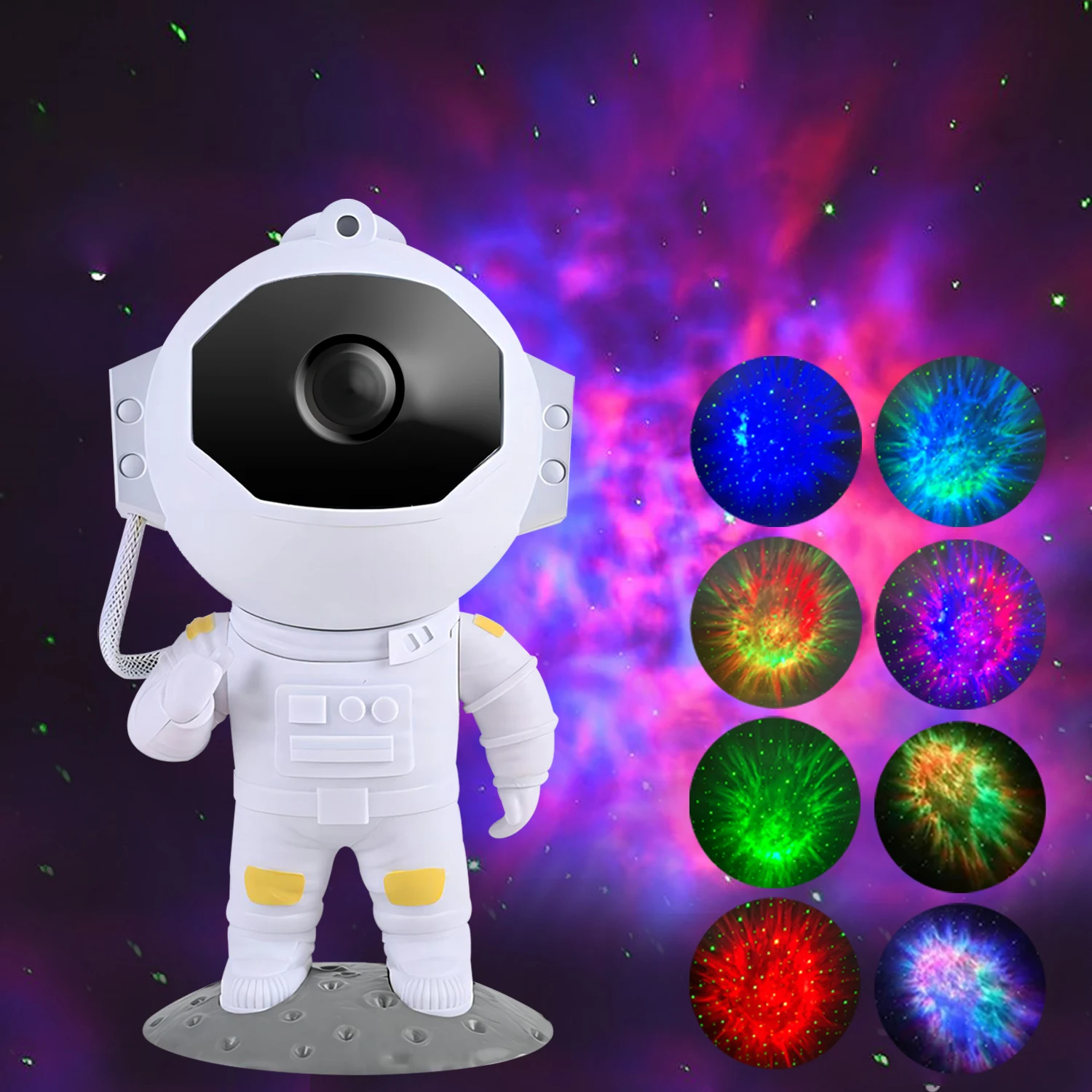 New Galaxy Astronaut Starry Projector Night Light LED Star Sky Nebula Decoration Bedroom Kids Birthday Gift Home