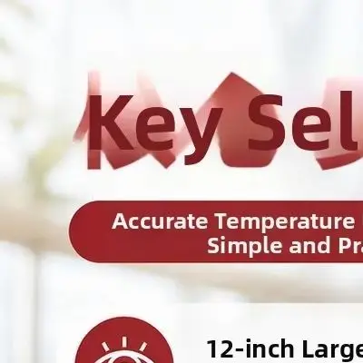 Large 30cm Mechanical Wall Thermometer For Battery Free Analog For Dial Gauge For Sauna Room Home Garden O'utdoor Temperature Mo
