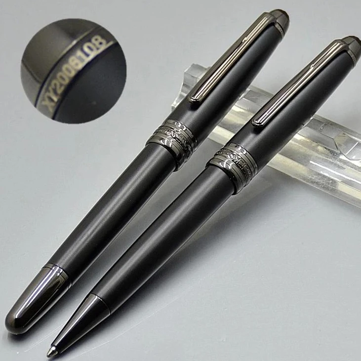 

Limited Edition Msk-163 Ultra Matte Black MB Rollerball Unique Design Gel Office School Serial Number Ballpoint Fountain Pens