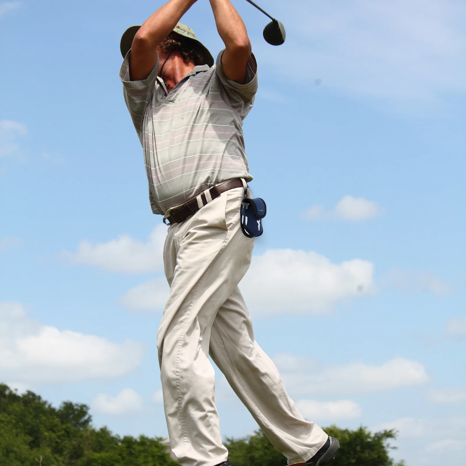 Portable Golf Ball Bag Mini Pouch Holds 4 Tees 2 Balls Outdoor Sports Training Accessory Compact Waist Storage for Players