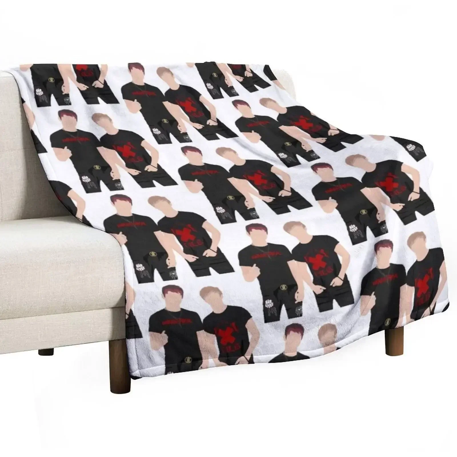 Sam and Colby Throw Blanket Tourist Soft Plaid Luxury Brand Thin Blankets