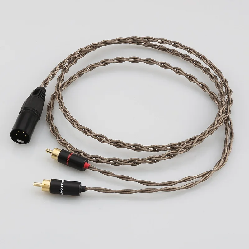 

Кабель-переходник премиум-класса OFC с двойным RCA на XLR для усилителя и микшера профессионального аудио ​