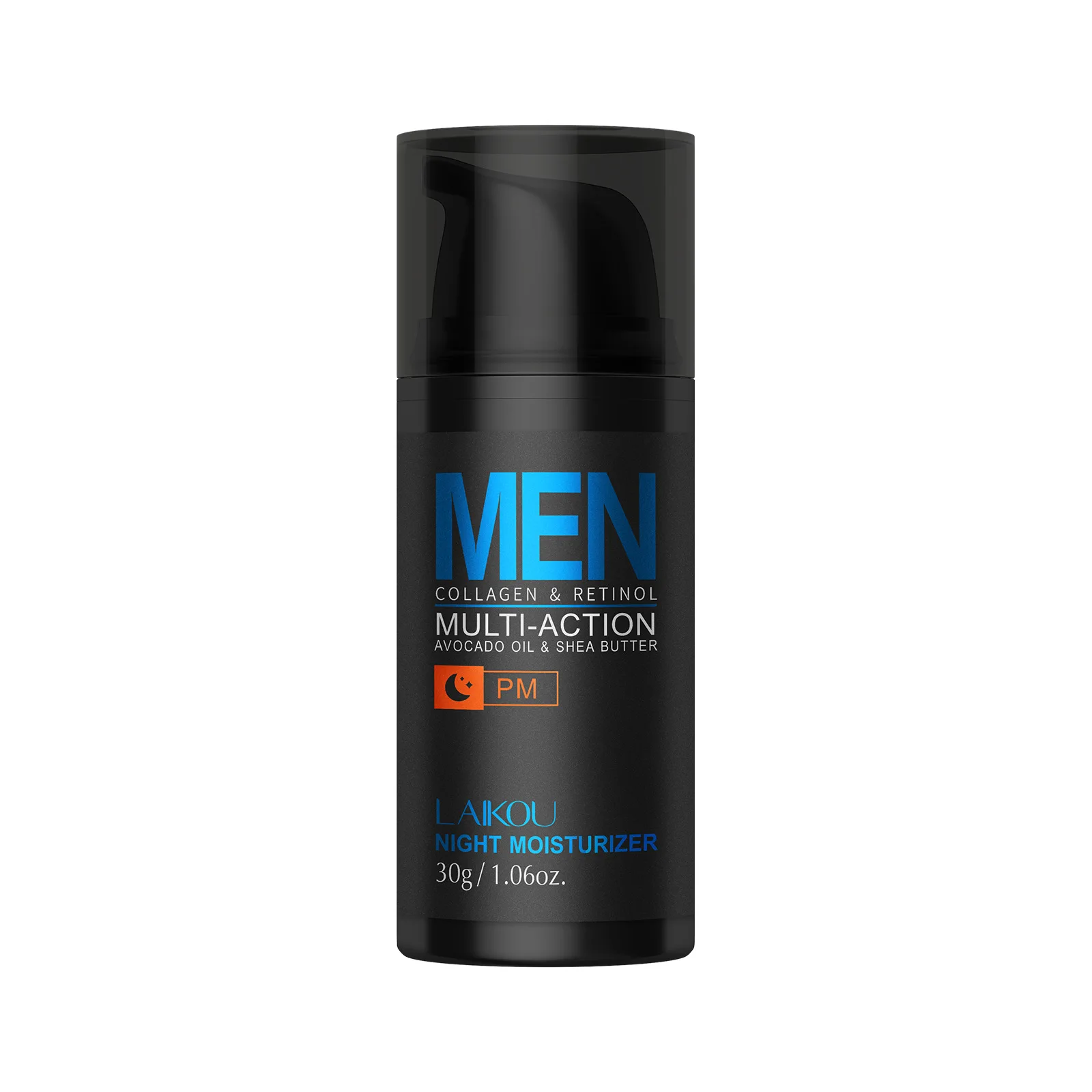 

LAIKOU Men Anti Aging Night Cream 30g, Moisturizing Firming Face Moisturizer for Dry Skin, Overnight Repair Hydrating Skin Care