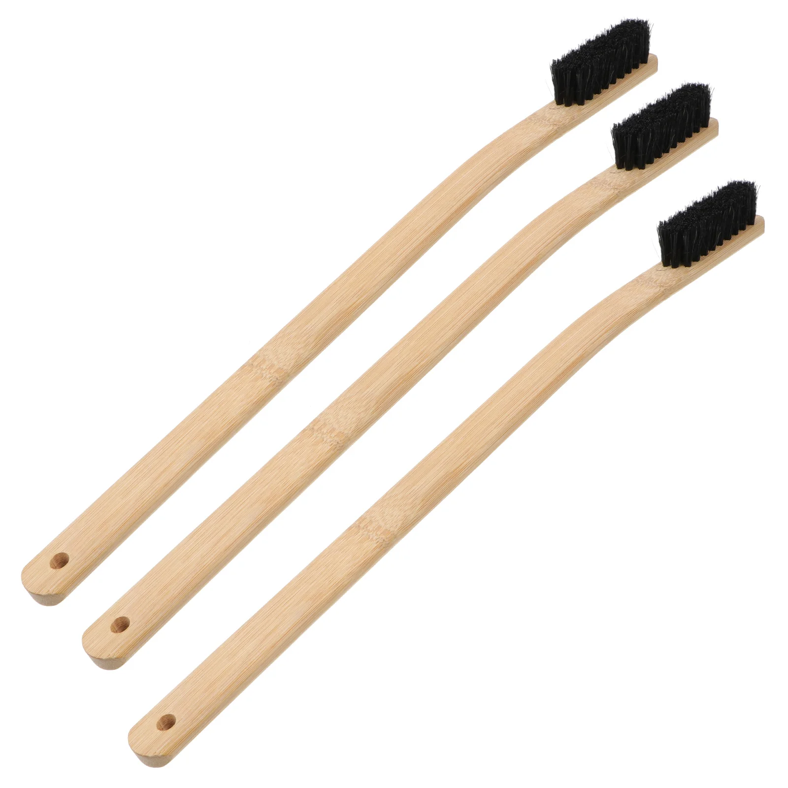 

3 Pcs Long Car Tire Brush Car Rim Hub Cleaning Brush Multifunctional Bamboo Car Tire Brush Brush