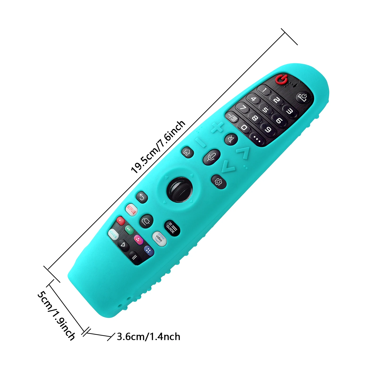 Luminous Silicone Sleeve Cover Soft Protective Case ForLG Smart TV Magic Remote Control AN-MR18BA/AN-MR19BA/AN-MR600/AN-MR650A