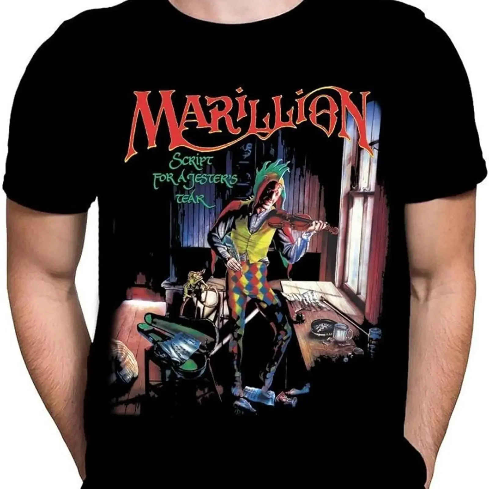 NUOVA T shirt HOT Marillion cotone nero tutte le taglie S 345XL regalo amici MI275 vintage Washed Slightly graphic Versatile