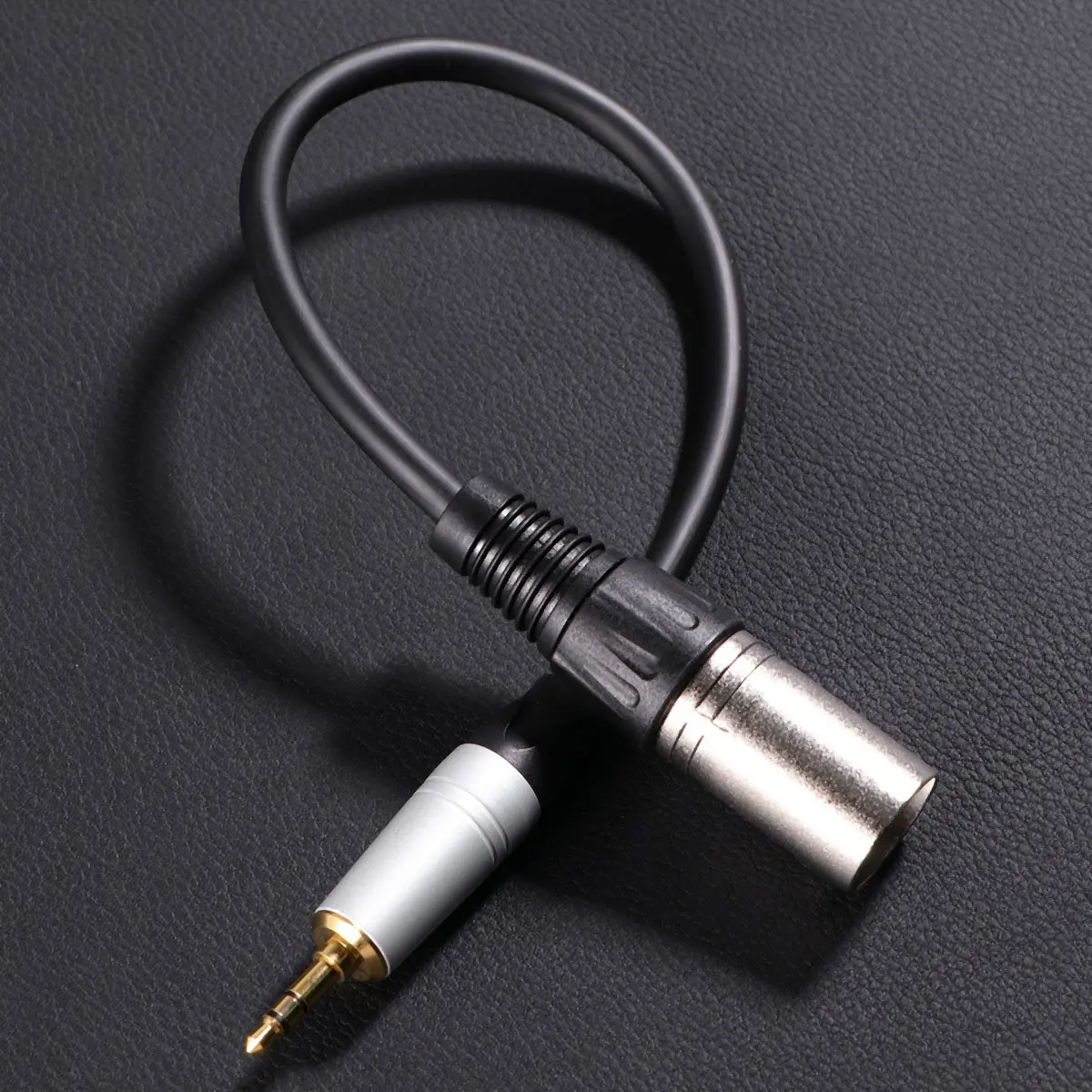 Audio Cable 0.3M 3.5Mm Mono Female To Xlr Male Adapter For Microphone To Camera Pc Recorder Stereo Input Black Amplifier Speaker