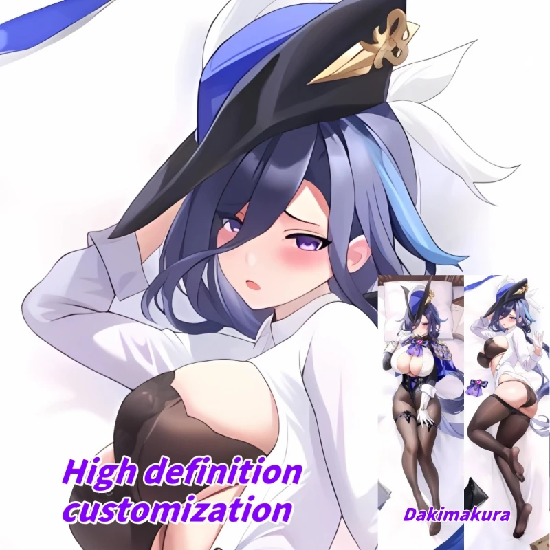 

Dakimakura Anime Pillow Case Genshin Impact Clorinde Double-sided Print Of Life-size Body Pillowcase Can be Customized
