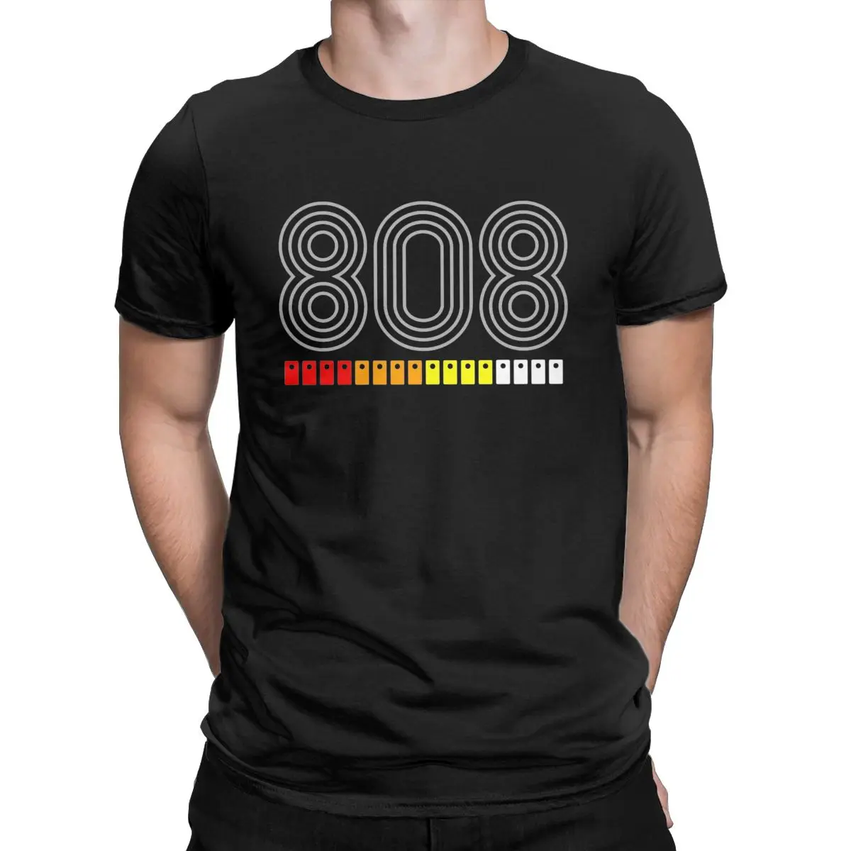 Men\'s T-Shirts 808 Classic Music Humor Pure Cotton Tee Shirt Short Sleeve hip hop Electronic Dance T Shirts O Neck Tops Summer